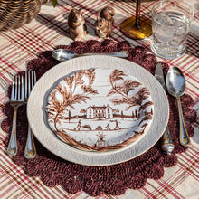 Blenheim Oak and Country Estate Harvest plates on a tablescape