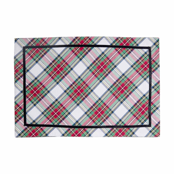 Williams Sonoma Set Of 8 Classic Stewart offers Tartan Plaid placemats